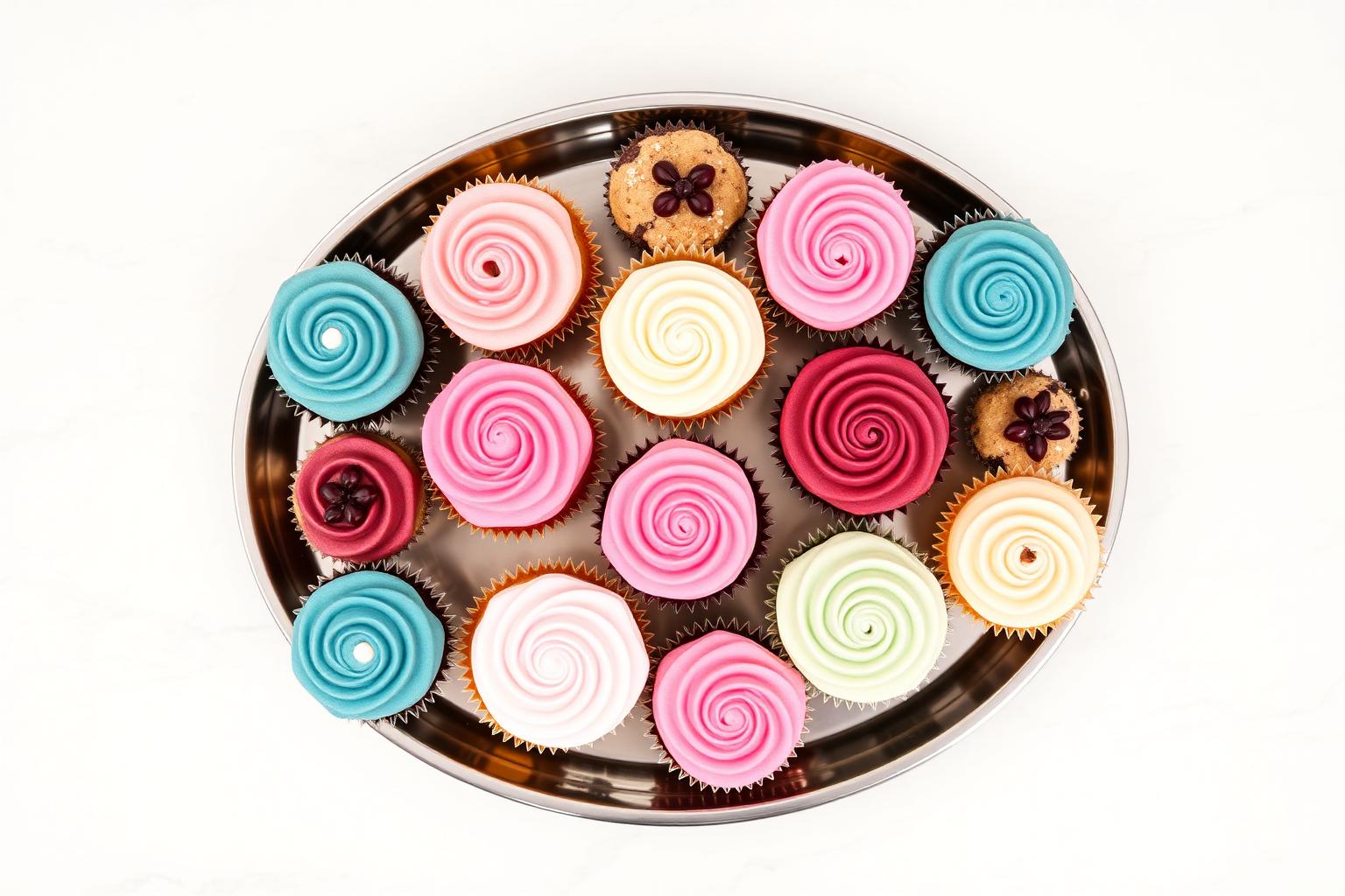Assorted MEC Creations cupcake tray